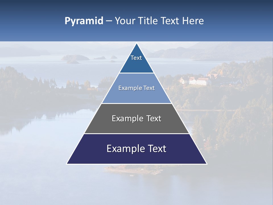 A Large Body Of Water Surrounded By Trees PowerPoint Template