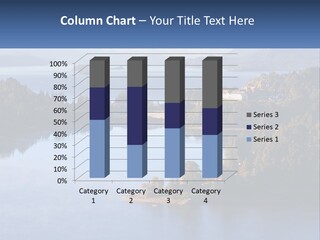 A Large Body Of Water Surrounded By Trees PowerPoint Template