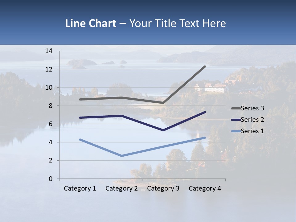 A Large Body Of Water Surrounded By Trees PowerPoint Template