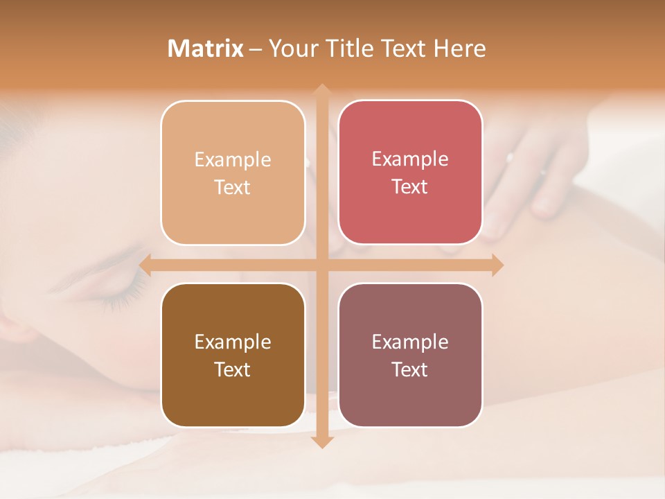 A Woman Getting A Back Massage From A Massager PowerPoint Template