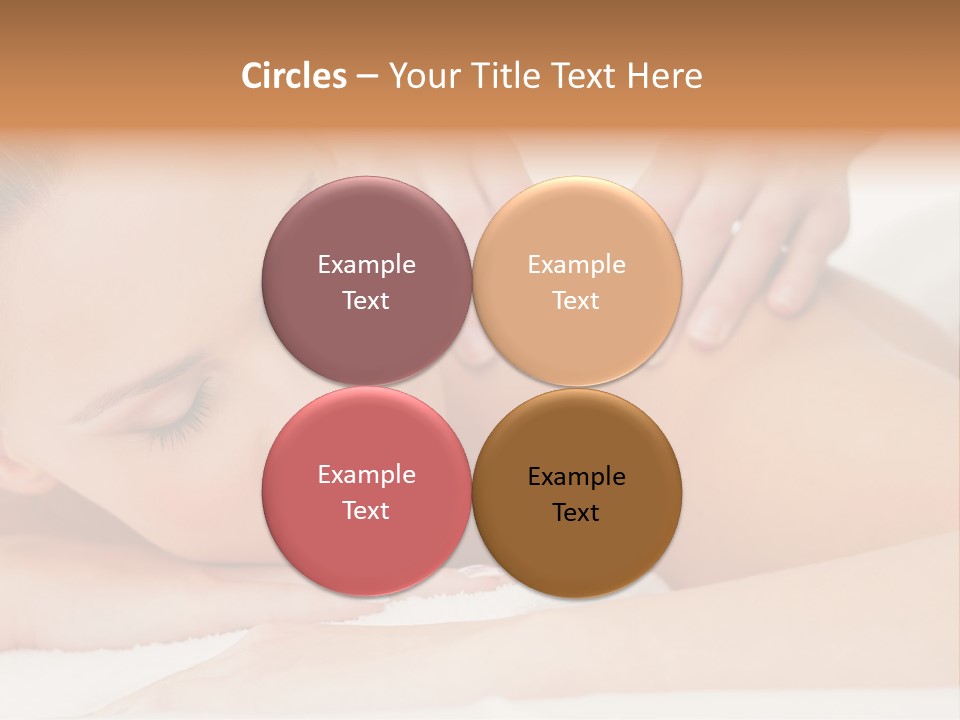 A Woman Getting A Back Massage From A Massager PowerPoint Template
