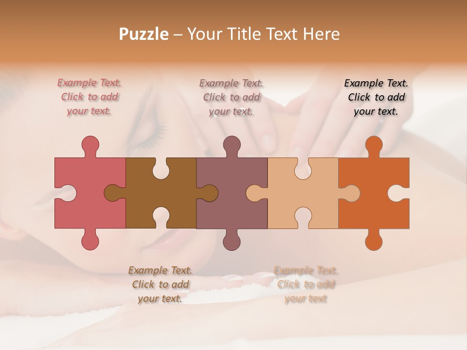 A Woman Getting A Back Massage From A Massager PowerPoint Template