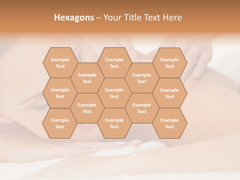 A Woman Getting A Back Massage From A Massager PowerPoint Template