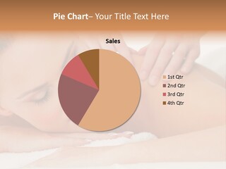 A Woman Getting A Back Massage From A Massager PowerPoint Template