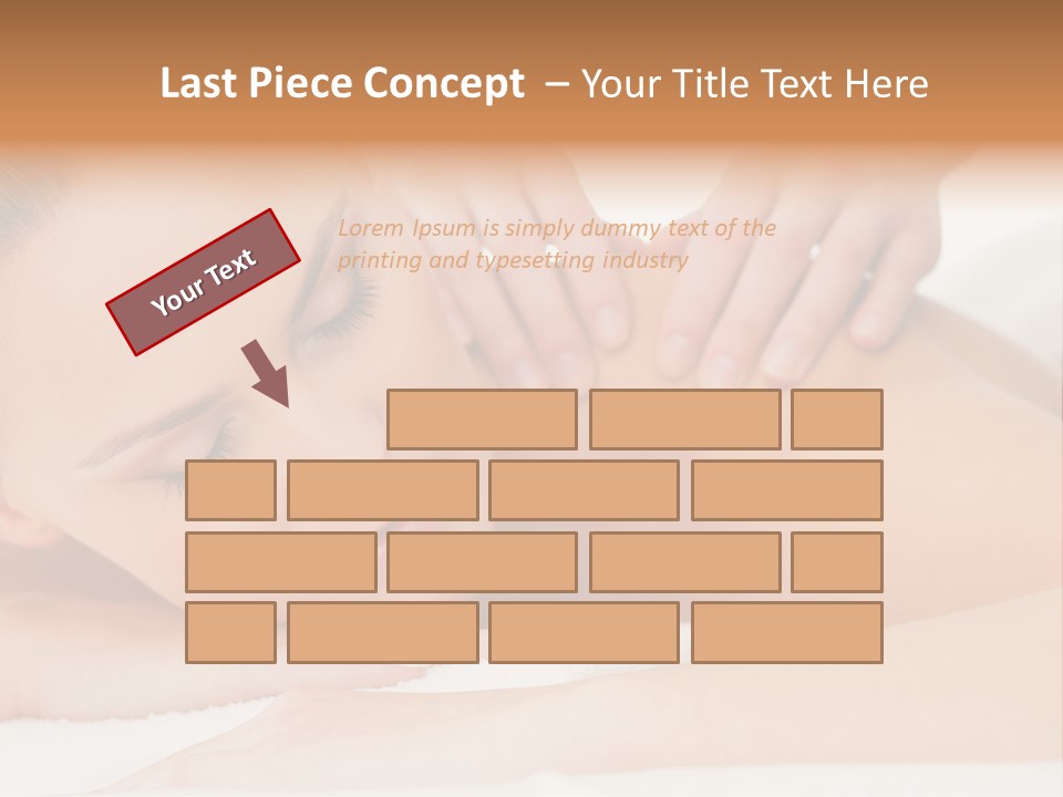 A Woman Getting A Back Massage From A Massager PowerPoint Template