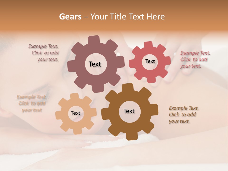 A Woman Getting A Back Massage From A Massager PowerPoint Template