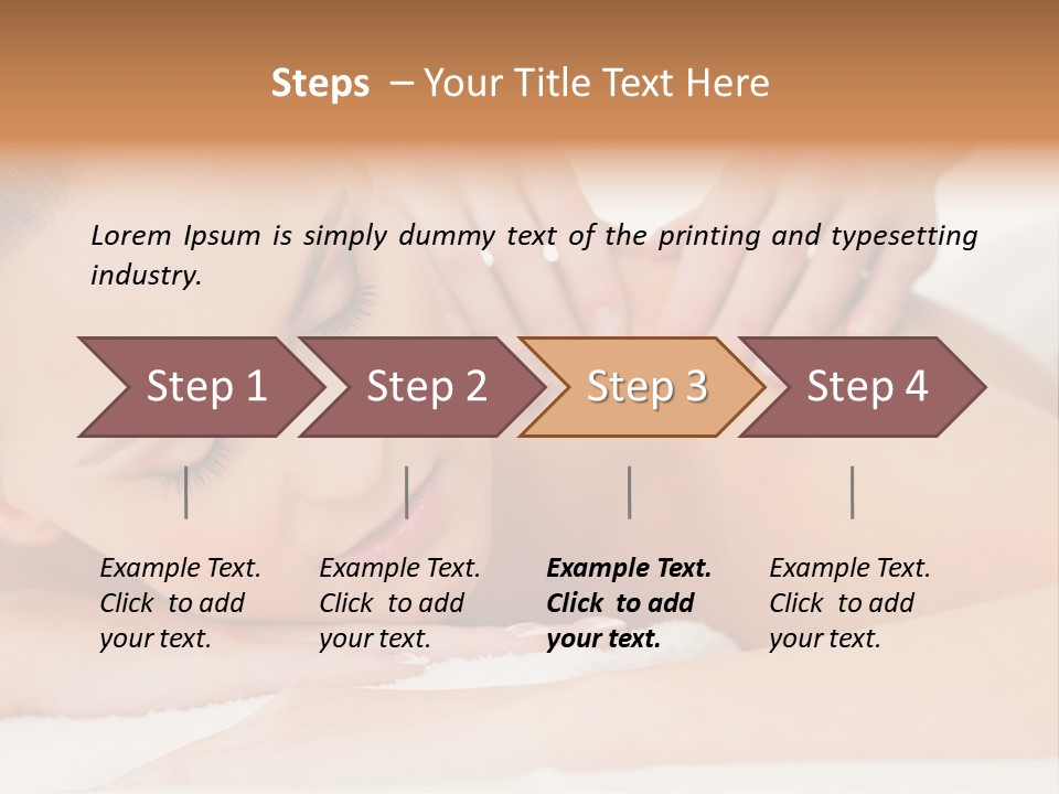 A Woman Getting A Back Massage From A Massager PowerPoint Template