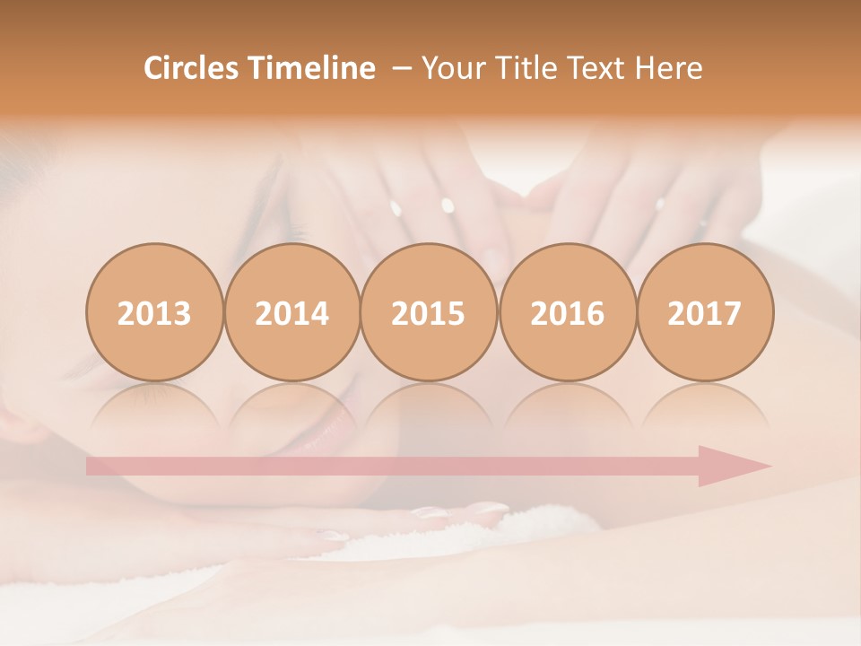 A Woman Getting A Back Massage From A Massager PowerPoint Template