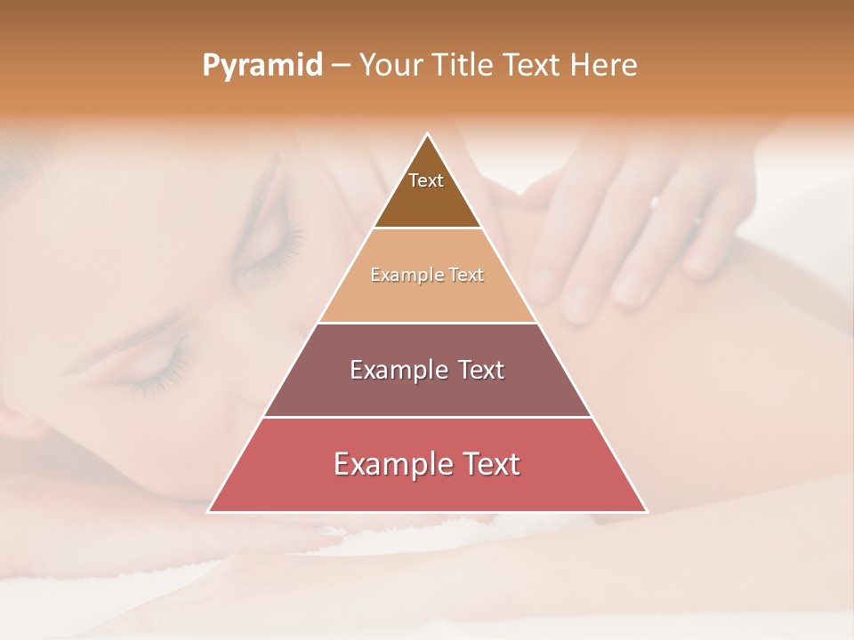 A Woman Getting A Back Massage From A Massager PowerPoint Template