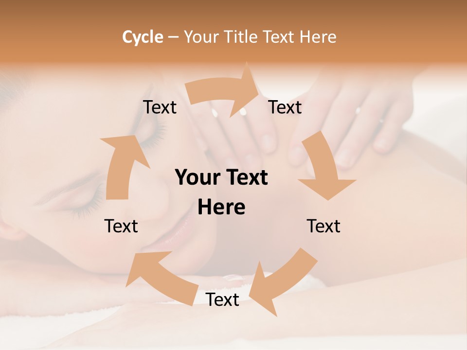 A Woman Getting A Back Massage From A Massager PowerPoint Template