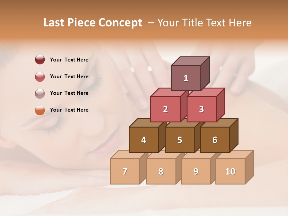 A Woman Getting A Back Massage From A Massager PowerPoint Template