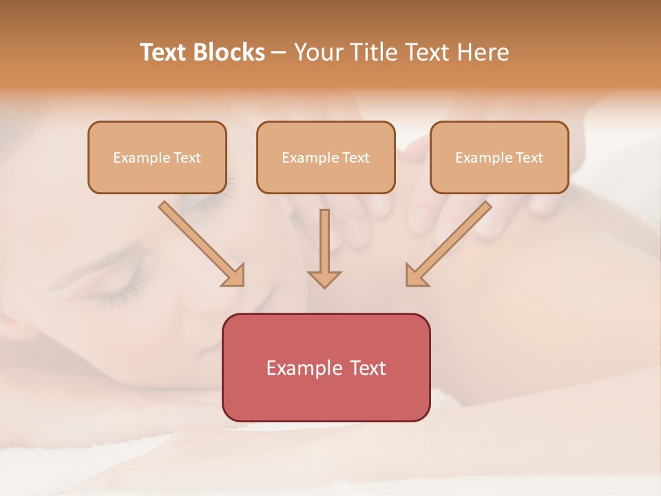 A Woman Getting A Back Massage From A Massager PowerPoint Template