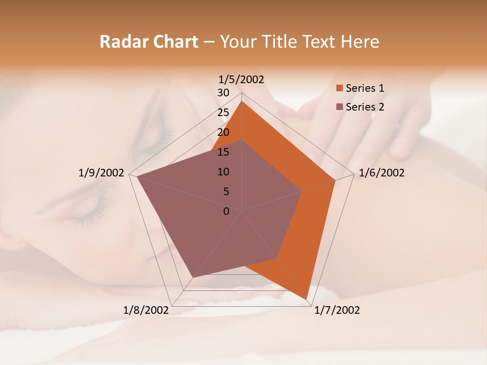 A Woman Getting A Back Massage From A Massager PowerPoint Template