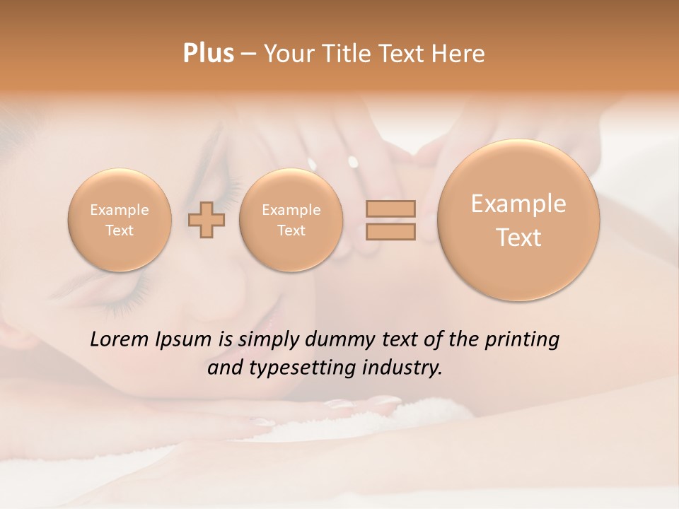 A Woman Getting A Back Massage From A Massager PowerPoint Template