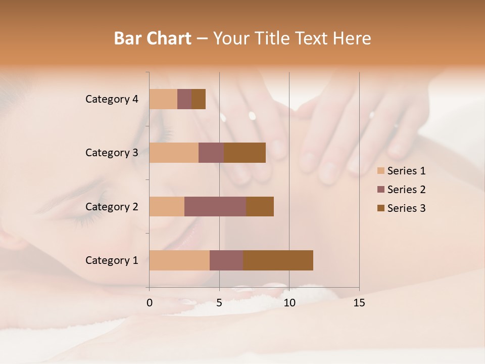 A Woman Getting A Back Massage From A Massager PowerPoint Template