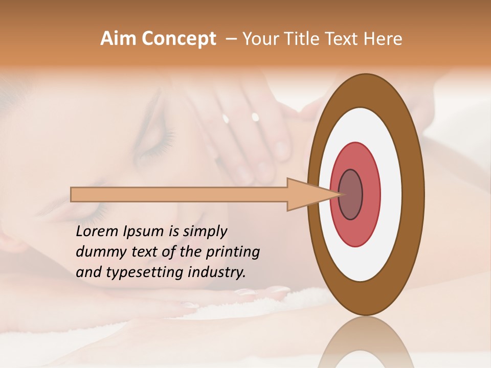 A Woman Getting A Back Massage From A Massager PowerPoint Template