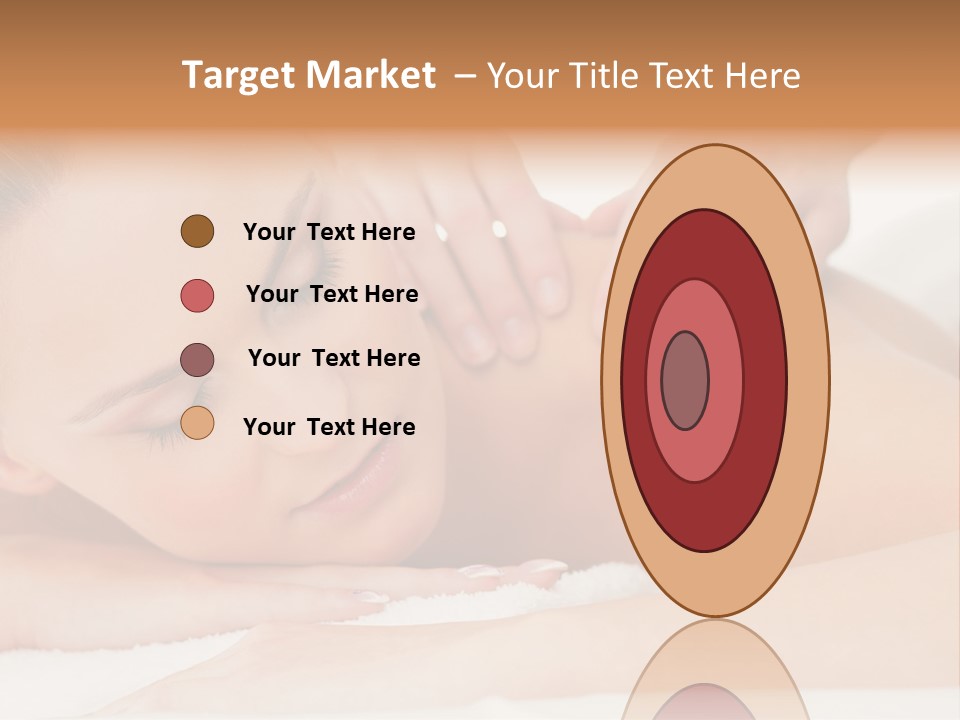 A Woman Getting A Back Massage From A Massager PowerPoint Template