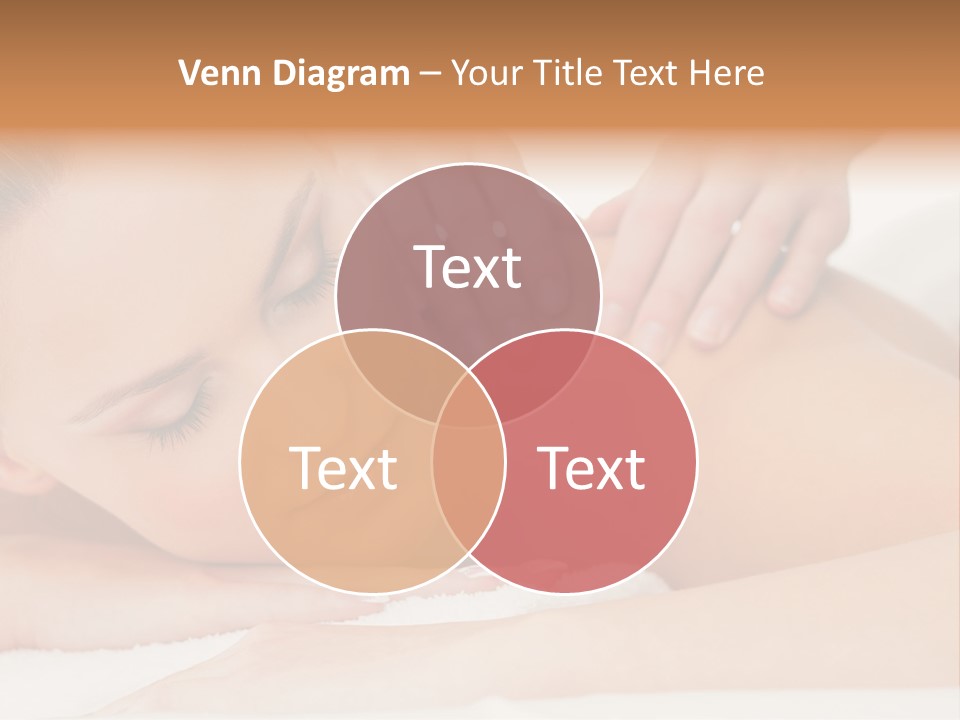 A Woman Getting A Back Massage From A Massager PowerPoint Template
