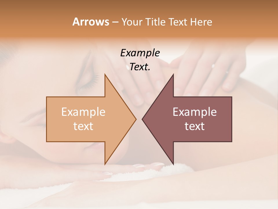 A Woman Getting A Back Massage From A Massager PowerPoint Template