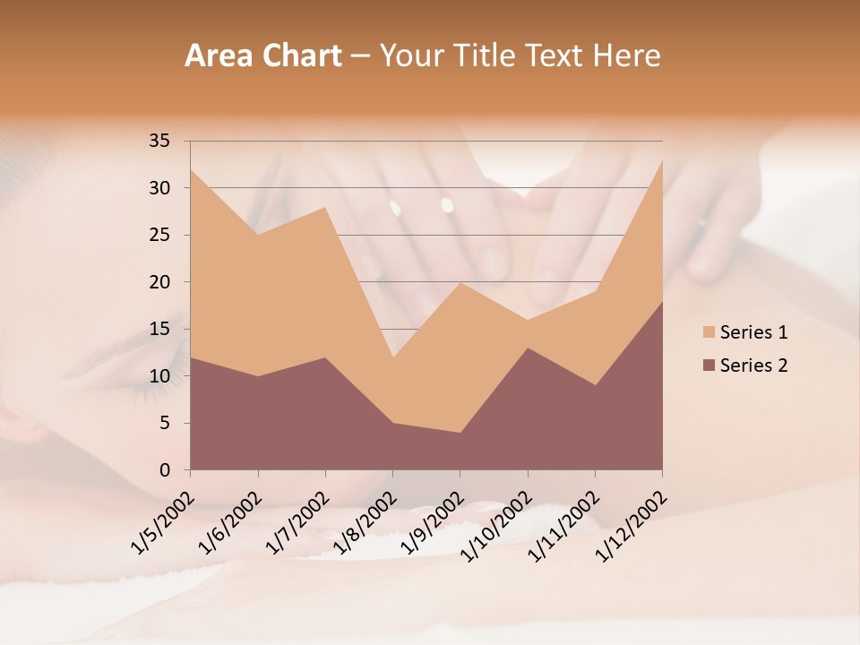 A Woman Getting A Back Massage From A Massager PowerPoint Template