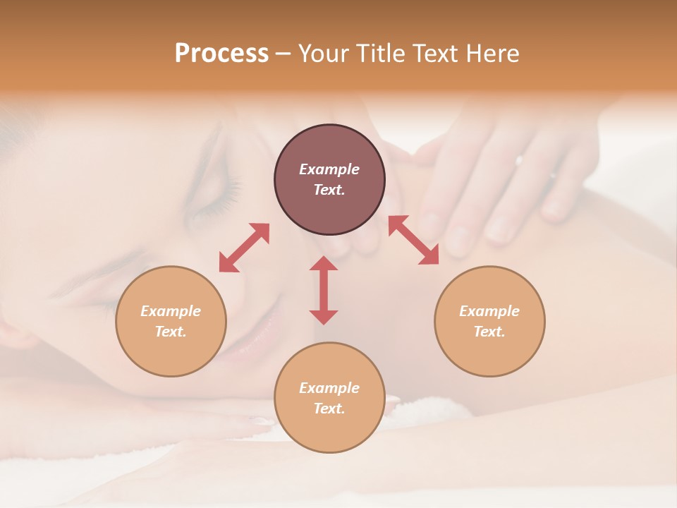 A Woman Getting A Back Massage From A Massager PowerPoint Template