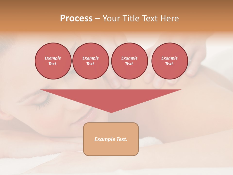 A Woman Getting A Back Massage From A Massager PowerPoint Template