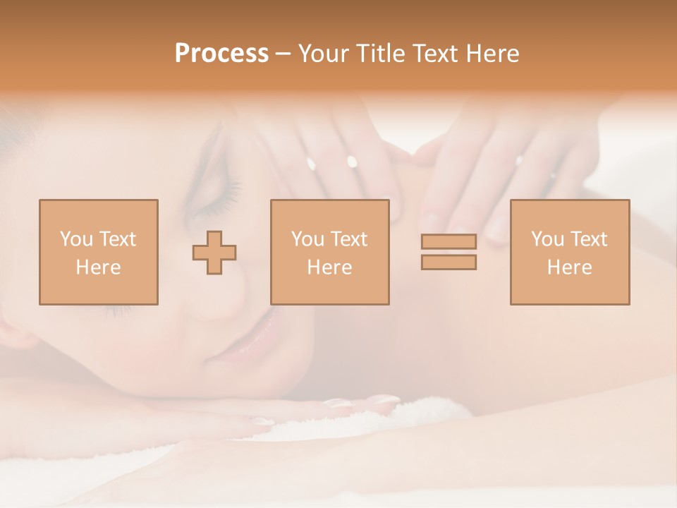 A Woman Getting A Back Massage From A Massager PowerPoint Template