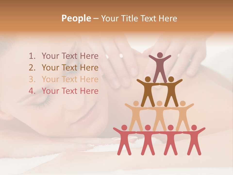 A Woman Getting A Back Massage From A Massager PowerPoint Template