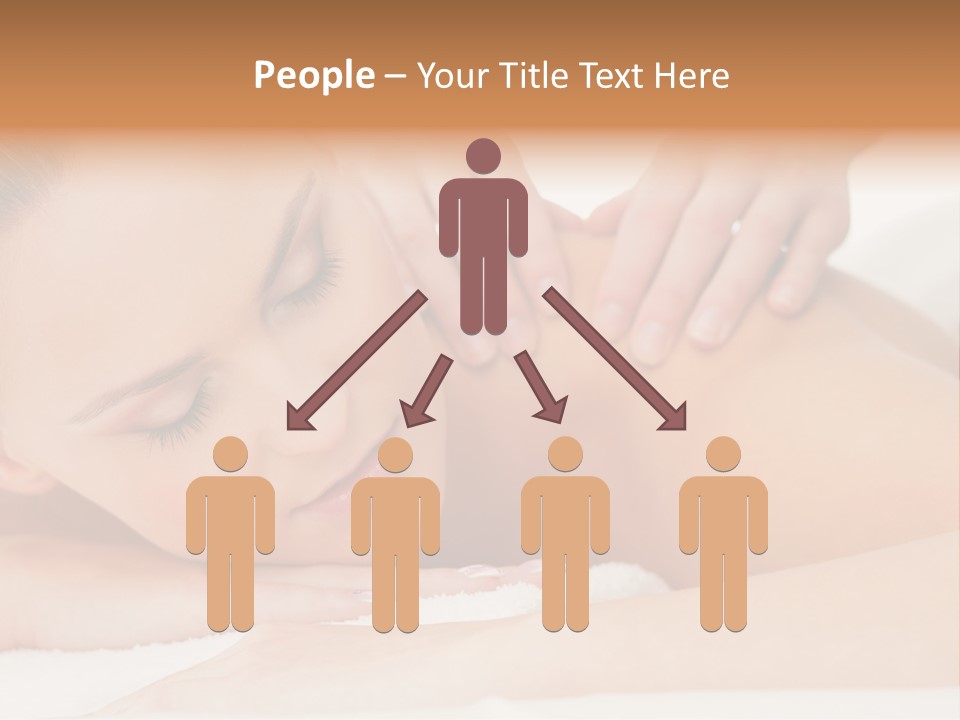 A Woman Getting A Back Massage From A Massager PowerPoint Template