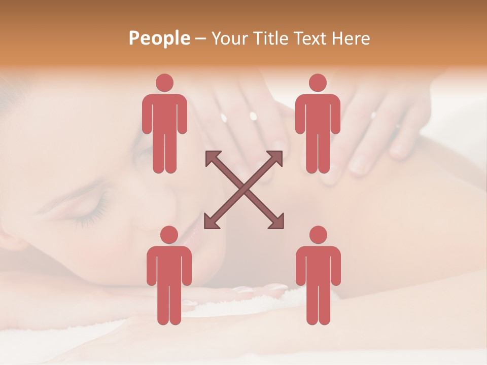 A Woman Getting A Back Massage From A Massager PowerPoint Template