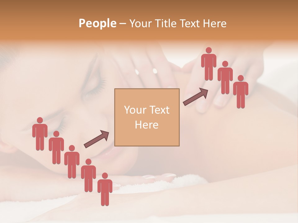 A Woman Getting A Back Massage From A Massager PowerPoint Template