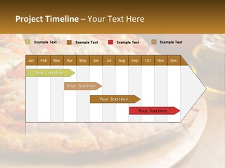 A Pizza Sitting On Top Of A Wooden Cutting Board PowerPoint Template