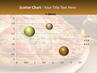 A Pizza Sitting On Top Of A Wooden Cutting Board PowerPoint Template