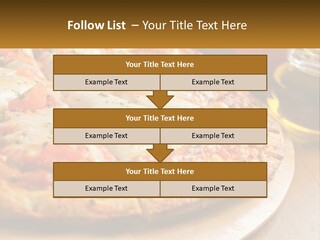 A Pizza Sitting On Top Of A Wooden Cutting Board PowerPoint Template