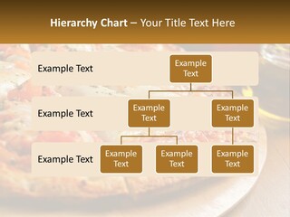 A Pizza Sitting On Top Of A Wooden Cutting Board PowerPoint Template
