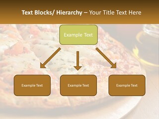 A Pizza Sitting On Top Of A Wooden Cutting Board PowerPoint Template