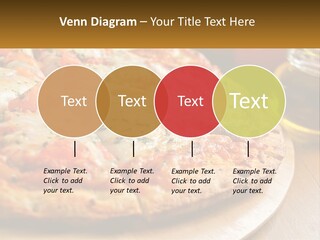 A Pizza Sitting On Top Of A Wooden Cutting Board PowerPoint Template