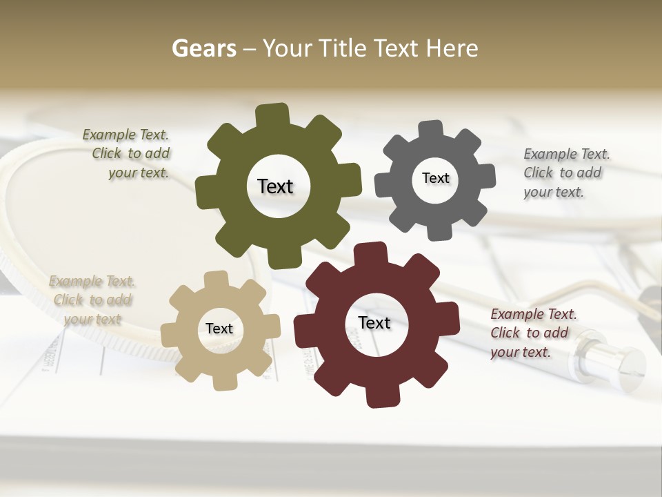 A Medical Powerpoint Presentation With A Stethoscope PowerPoint Template
