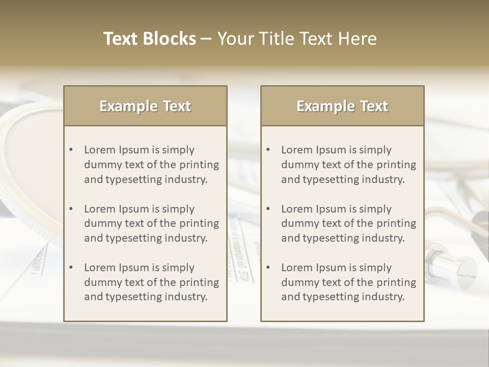 A Medical Powerpoint Presentation With A Stethoscope PowerPoint Template