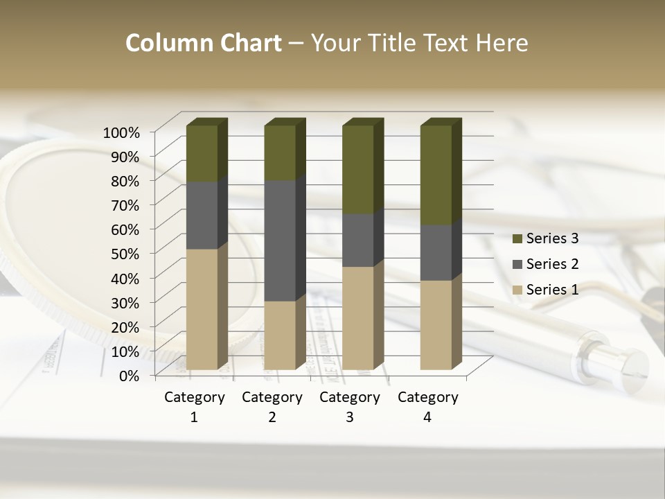 A Medical Powerpoint Presentation With A Stethoscope PowerPoint Template
