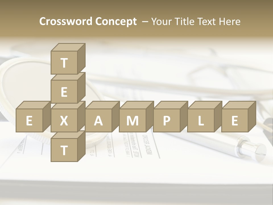 A Medical Powerpoint Presentation With A Stethoscope PowerPoint Template
