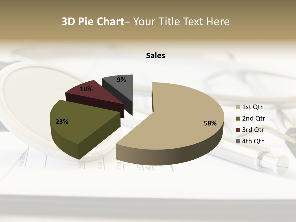 A Medical Powerpoint Presentation With A Stethoscope PowerPoint Template