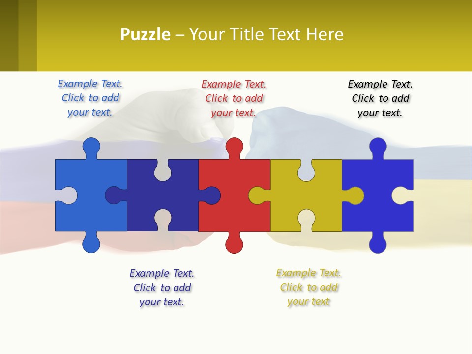 A Fist Bumping A Fist With The Colors Of The Flag Of Ukraine PowerPoint Template