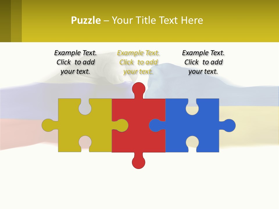 A Fist Bumping A Fist With The Colors Of The Flag Of Ukraine PowerPoint Template