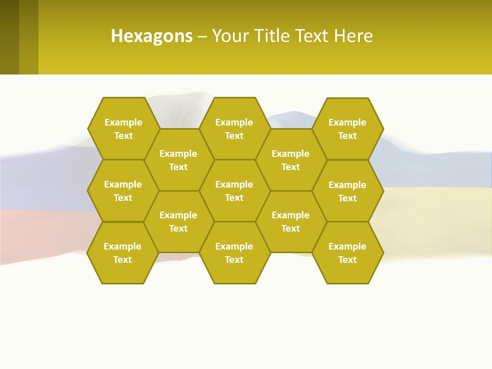 A Fist Bumping A Fist With The Colors Of The Flag Of Ukraine PowerPoint Template