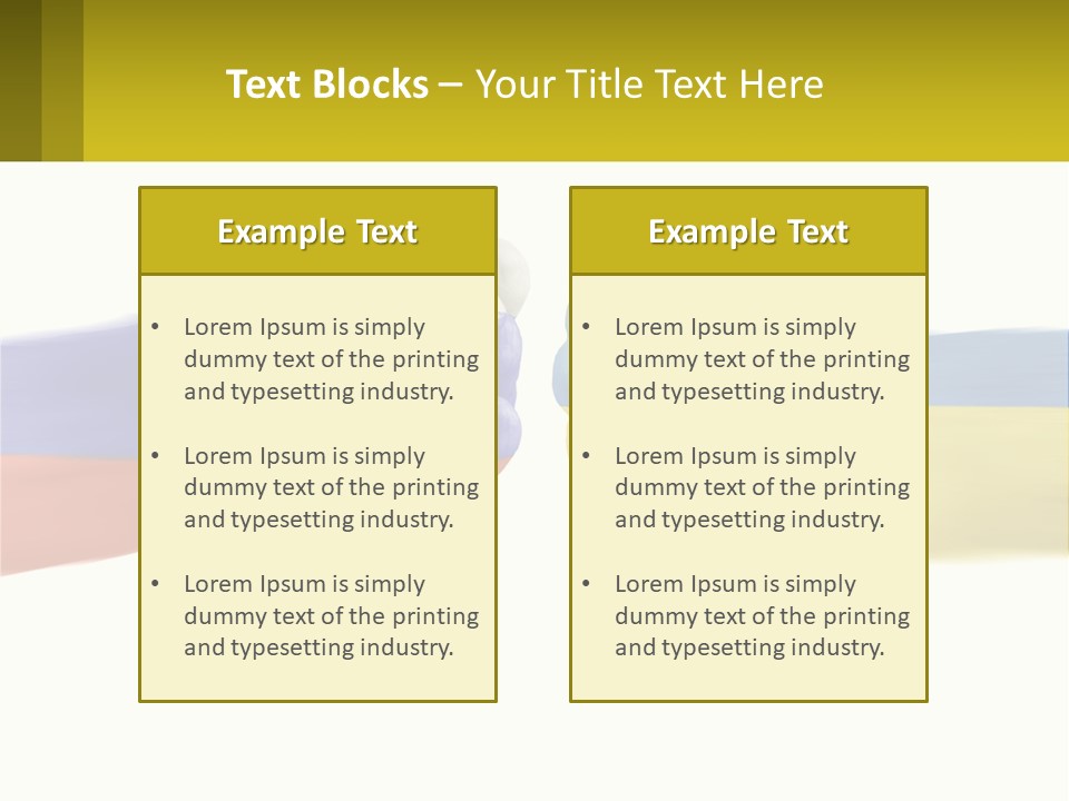 A Fist Bumping A Fist With The Colors Of The Flag Of Ukraine PowerPoint Template
