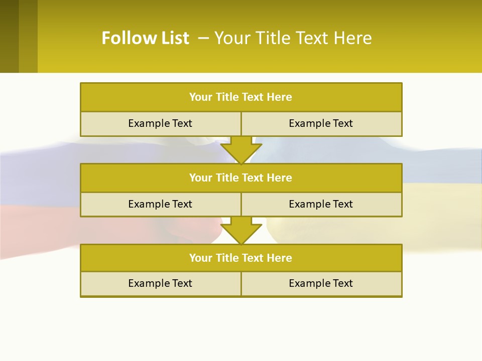 A Fist Bumping A Fist With The Colors Of The Flag Of Ukraine PowerPoint Template