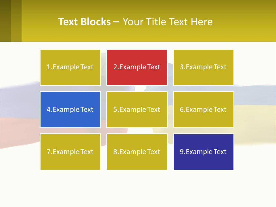 A Fist Bumping A Fist With The Colors Of The Flag Of Ukraine PowerPoint Template