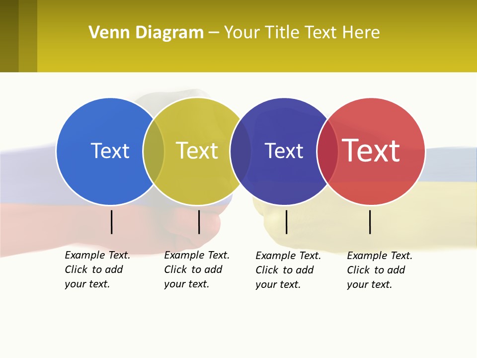A Fist Bumping A Fist With The Colors Of The Flag Of Ukraine PowerPoint Template
