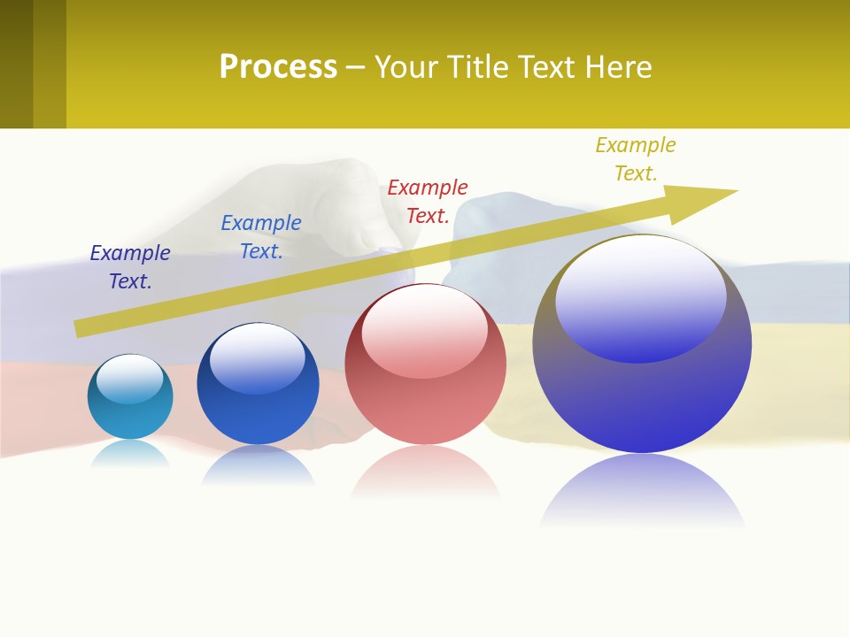 A Fist Bumping A Fist With The Colors Of The Flag Of Ukraine PowerPoint Template